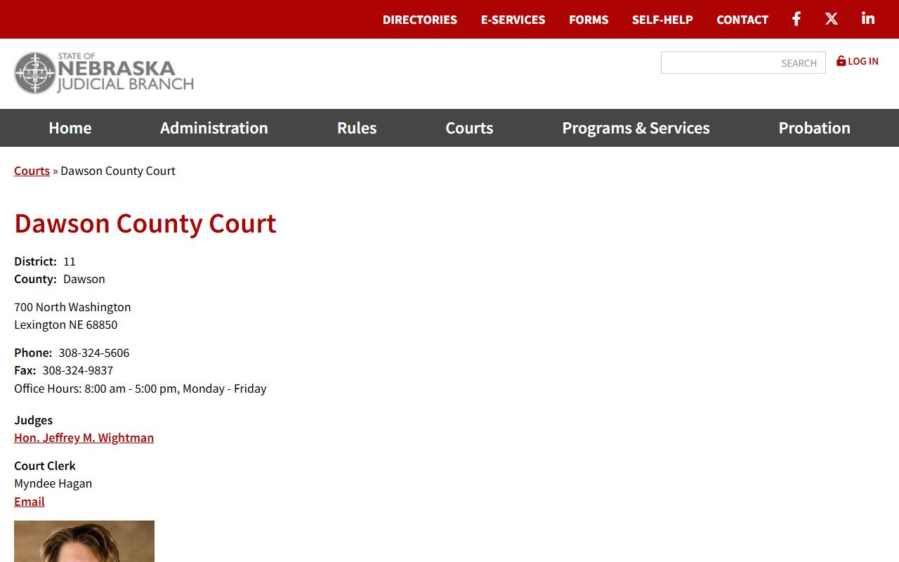 Dawson County court records after jail arrest contact page